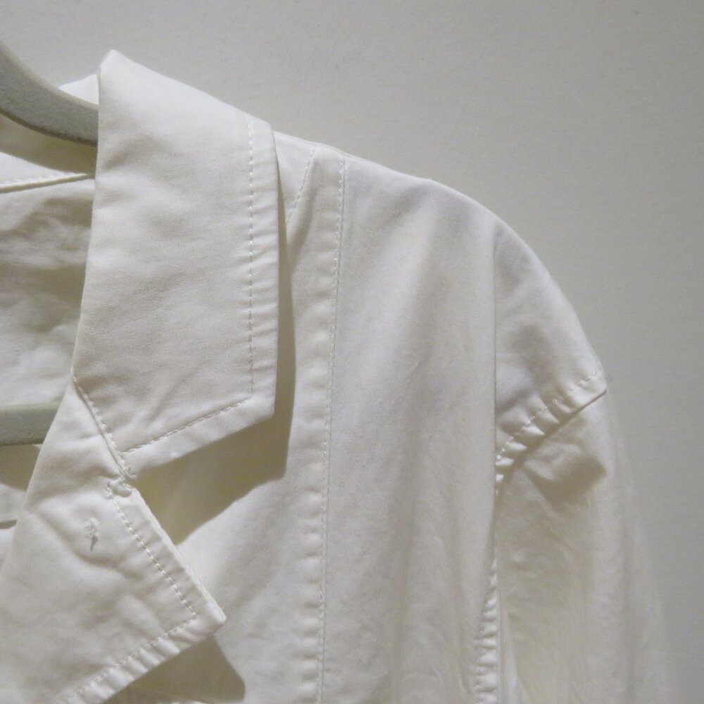 ALEX MILL Expedition Romper Jumpsuit in White Ecru Minimalist Quiet Luxury Sz S - Picture 5 of 15